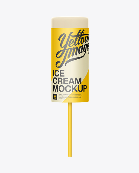 Download Ice Lolly Sachet Metallic Label Psd Mockup Yellowimages