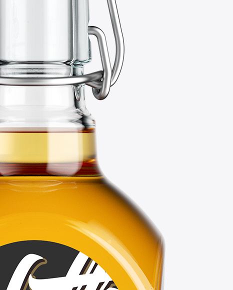 Download Whiskey Bottle Mockup W/ Flip-Top Cap - Front View in ...