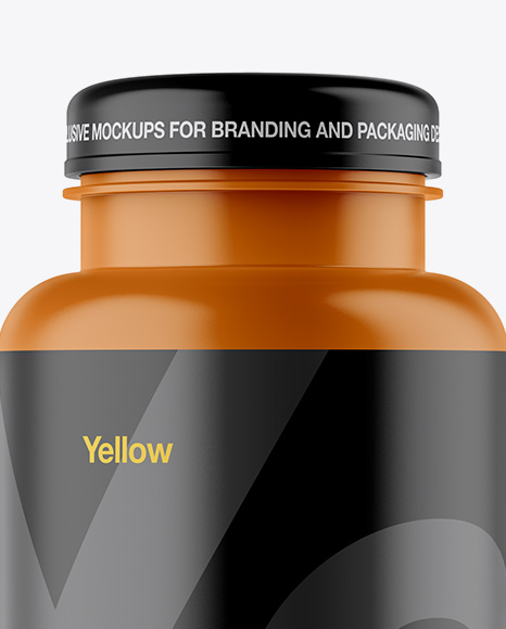 Matte Pills Bottle Mockup PSD #2