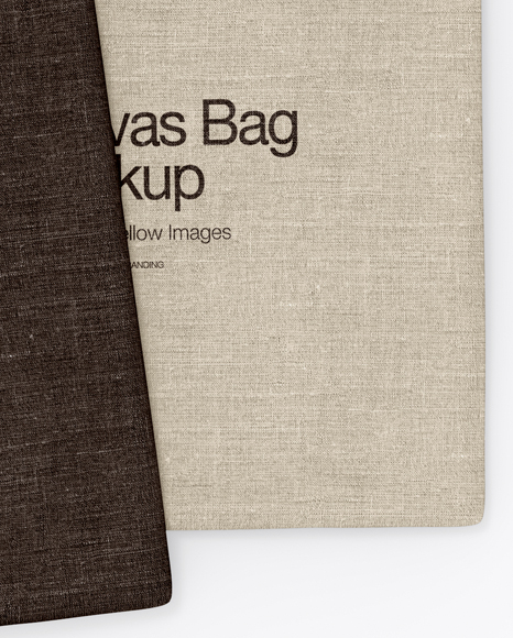 Download Two Canvas Bags Mockup - Top View in Apparel Mockups on ...