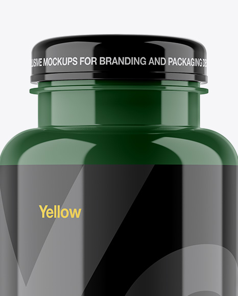 Glossy Pills Bottle Mockup PSD #2