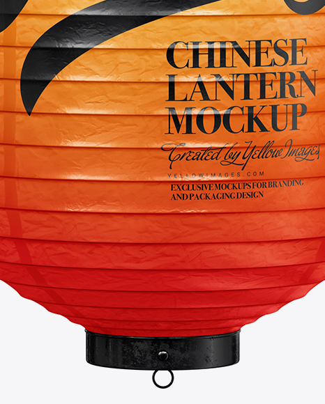 Download Free Lighted Chinese Lantern Mockup In Object Mockups On Yellow Images Object Mockups PSD Mockup Template