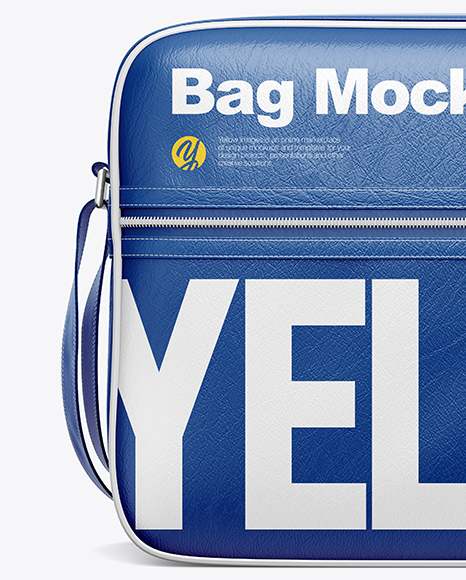 Download Shoulder Bag Mockup Front View In Apparel Mockups On Yellow Images Object Mockups PSD Mockup Templates