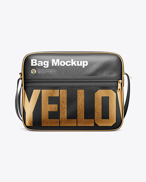 Download Shoulder Bag Mockup Front View In Apparel Mockups On Yellow Images Object Mockups PSD Mockup Templates