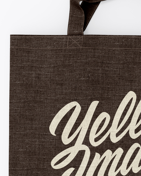 Download Two Canvas Bags Mockup Top View In Apparel Mockups On Yellow Images Object Mockups