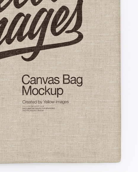 Download Two Canvas Bags Mockup Top View In Apparel Mockups On Yellow Images Object Mockups PSD Mockup Templates