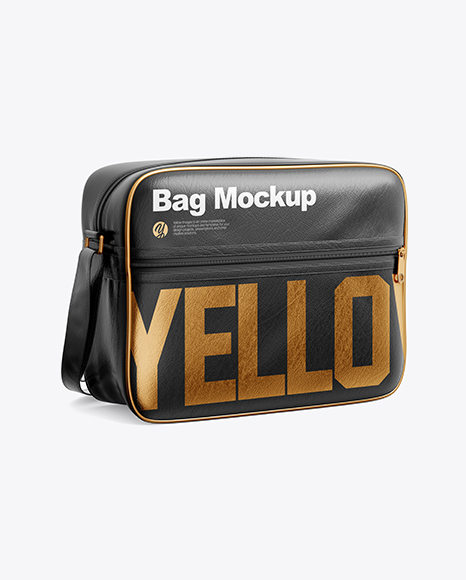 Download Shoulder Bag Mockup Half Side View In Apparel Mockups On Yellow Images Object Mockups PSD Mockup Templates