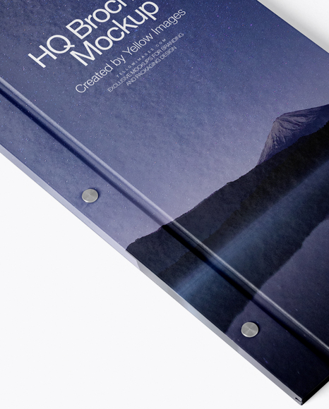 Brochure Mockup   Half Side View PSD #2