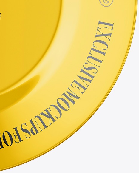 Download Glossy Plate Mockup Top View In Object Mockups On Yellow Images Object Mockups Yellowimages Mockups