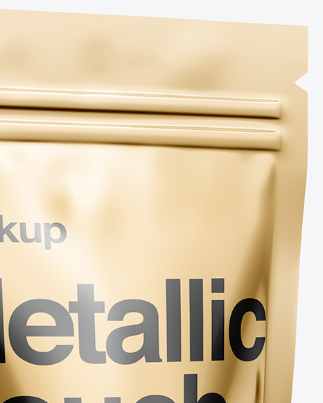 Download Metallic Stand Up Pouch Mockup Half Side View In Pouch Mockups On Yellow Images Object Mockups PSD Mockup Templates