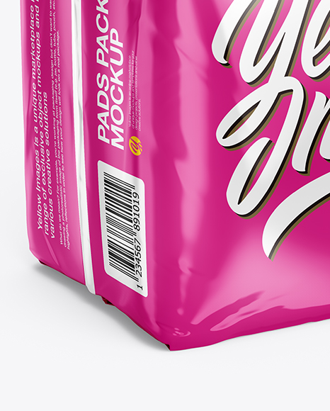 Download Glossy Pads Package Mockup - Half Side View in Packaging ...