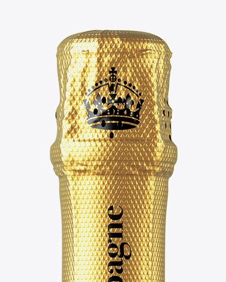 Dark Bottle With Red Champagne Mockup PSD #2