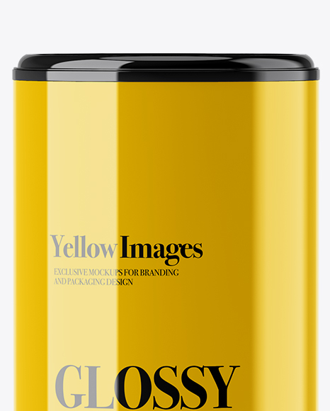 Download Glossy Tea Jar Mockup In Jar Mockups On Yellow Images Object Mockups PSD Mockup Templates