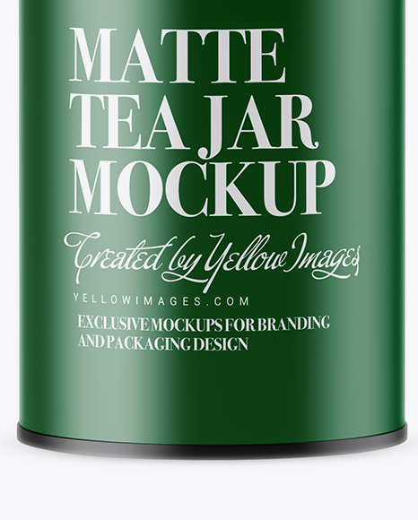 Download Matte Tea Jar Mockup In Jar Mockups On Yellow Images Object Mockups Yellowimages Mockups