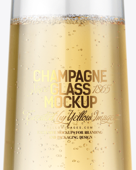 Champagne Glass Mockup PSD #6