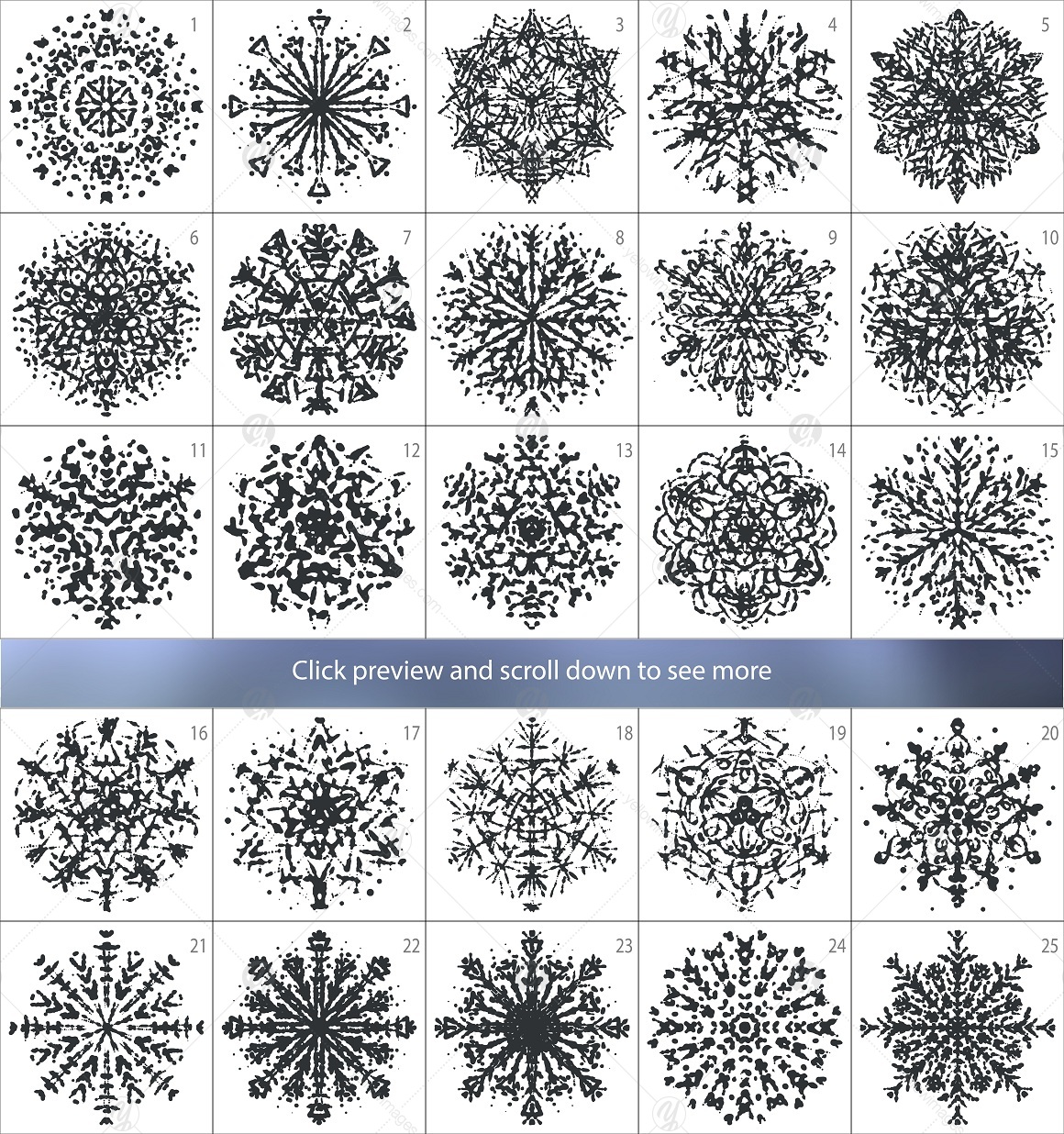 Snowflake Ink Snowflake Ink Drawing