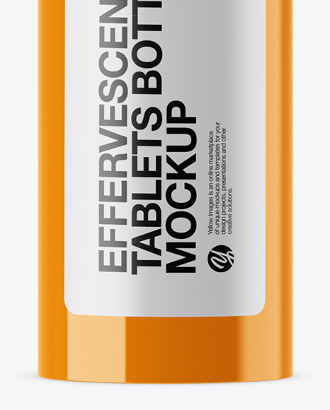 Download Glossy Effervescent Tablets Bottle Mockup In Bottle Mockups On Yellow Images Object Mockups Yellowimages Mockups