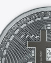 Silver Bitcoin Mockup