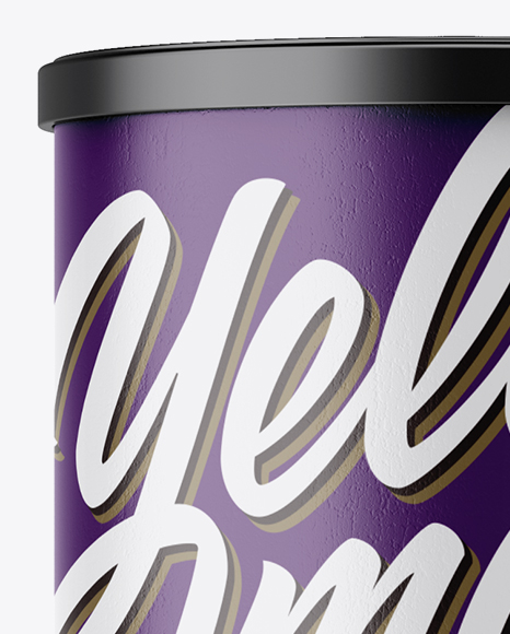 Matte Textured Snack Tube Mockup PSD #2