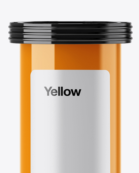 Download Glossy Effervescent Tablets Bottle Mockup in Bottle ...