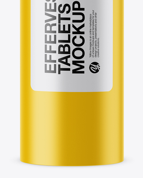 Download Matte Effervescent Tablets Bottle Mockup In Bottle Mockups On Yellow Images Object Mockups PSD Mockup Templates