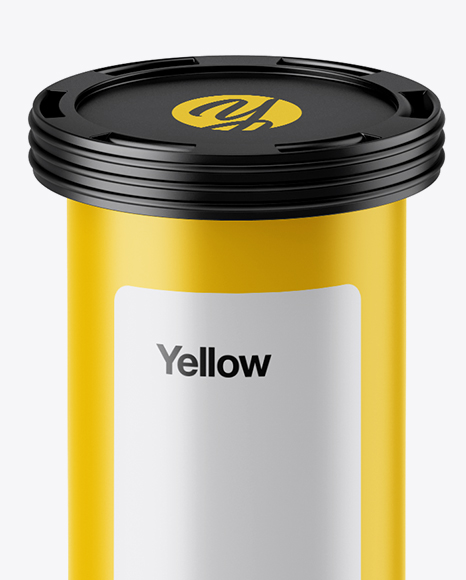 Matte Effervescent Tablets Bottle Mockup High Angle Shot In Bottle Mockups On Yellow Images Object Mockups