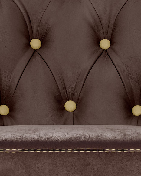 Matte Leather Chair Mockup PSD #1
