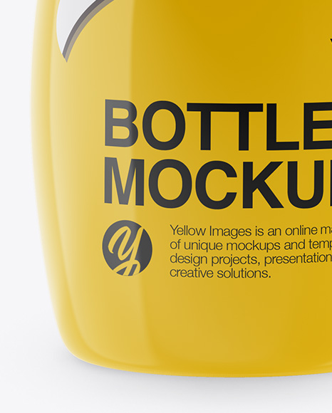 Glossy Bottle Mockup PSD #1