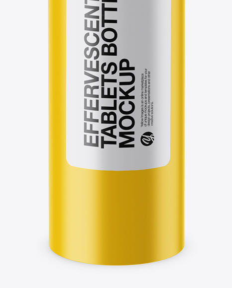 Download Matte Effervescent Tablets Bottle Mockup High Angle Shot In Bottle Mockups On Yellow Images Object Mockups PSD Mockup Templates