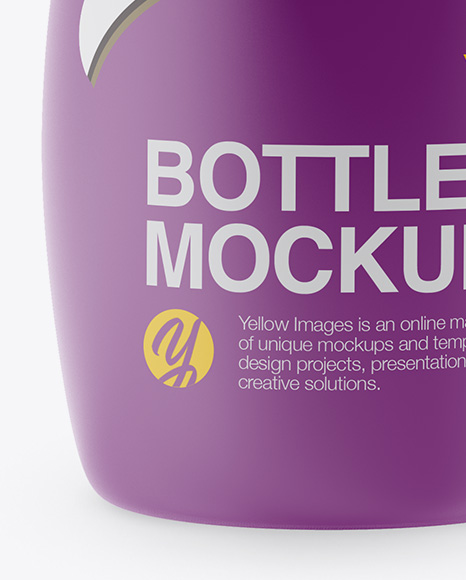 Matte Bottle Mockup PSD #1