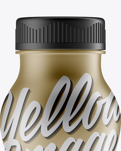 Matte Metallic Bottle Mockup In Bottle Mockups On Yellow Images Object Mockups