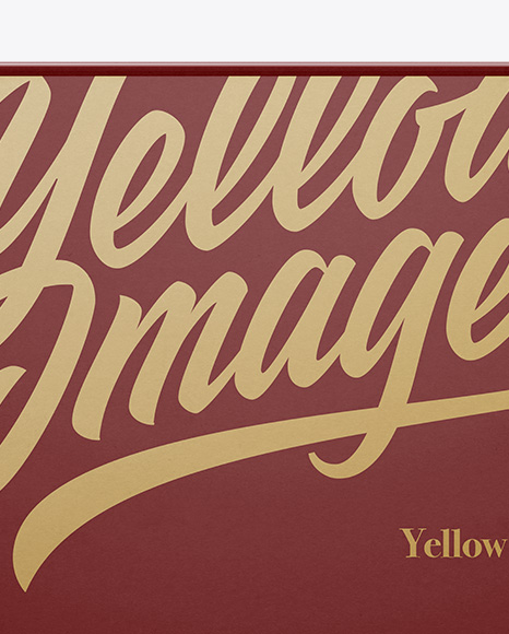 Paper Box Mockup   Front View PSD #2