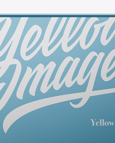 Metallic Box Mockup   Front View PSD #2