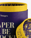 Download Opened Paper Tube Mockup in Tube Mockups on Yellow Images Object Mockups