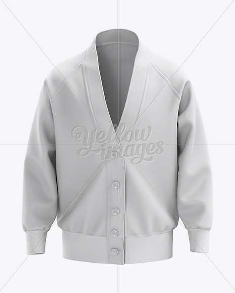 Download Men S Cardigan Mockup Front View In Apparel Mockups On Yellow Images Object Mockups