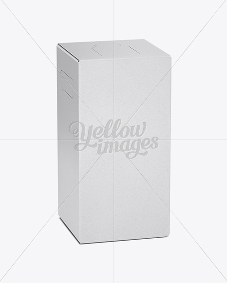 White Paper Wine Box   25° Angle PSD #1