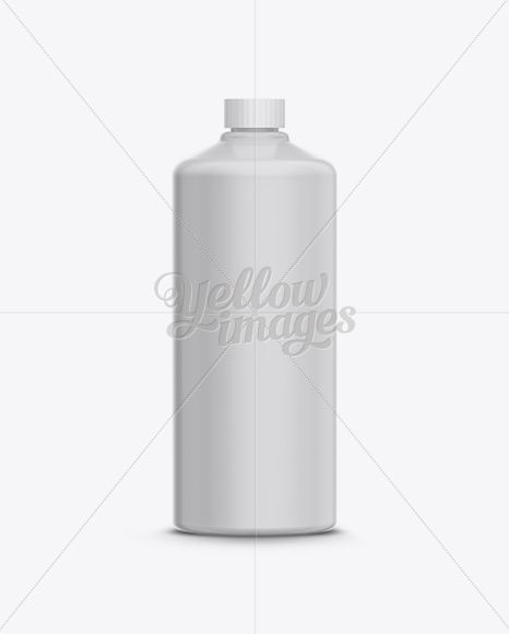 Download Round Plastic Bottle W Screw Cap Mockup In Bottle Mockups On Yellow Images Object Mockups