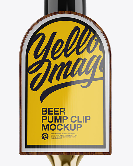 Beer Pump Mockup in Object Mockups on Yellow Images Object Mockups