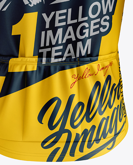 Download Men's Cycling Thermal Jersey LS mockup (Back View) in ...