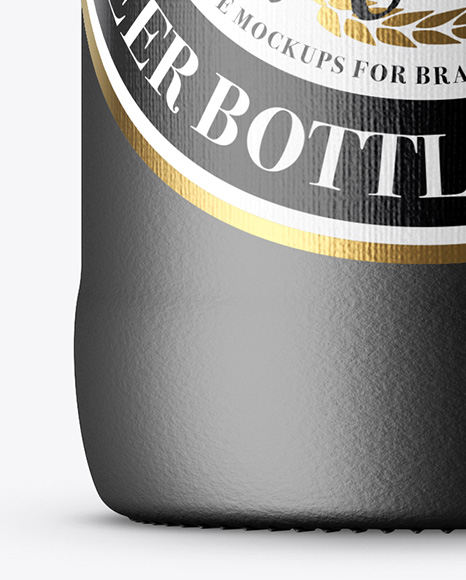 Ceramic Beer Bottle Mockup PSD #6