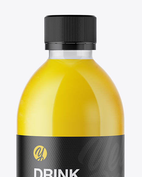 Yellow Drink Bottle Mockup PSD #2