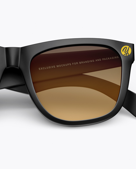 Download Sunglasses Mockup Front View In Object Mockups On Yellow Images Object Mockups PSD Mockup Templates