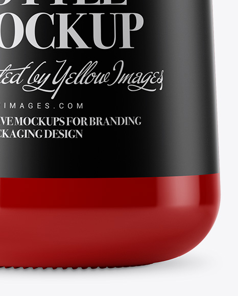 Glossy Ceramic Bottle Mockup PSD #1