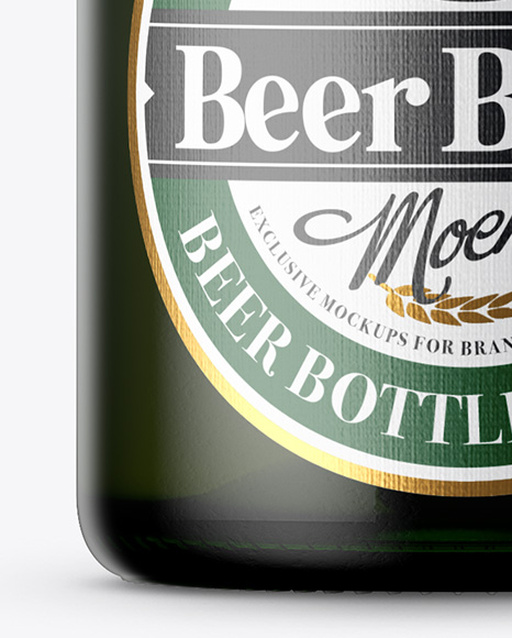 Download Green Beer Bottle Mockup In Bottle Mockups On Yellow Images Object Mockups