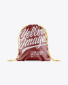 Matte Gym Sack Mockup