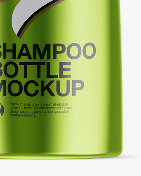 Download Metallic Shampoo Bottle Psd Mockup Yellowimages