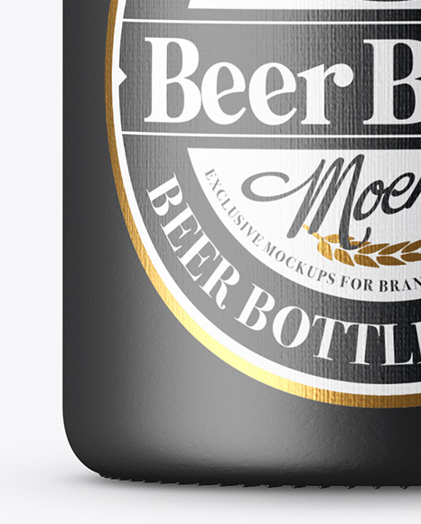 Ceramic Beer Bottle Mockup