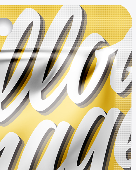 Metallic Pouch Mockup PSD #2