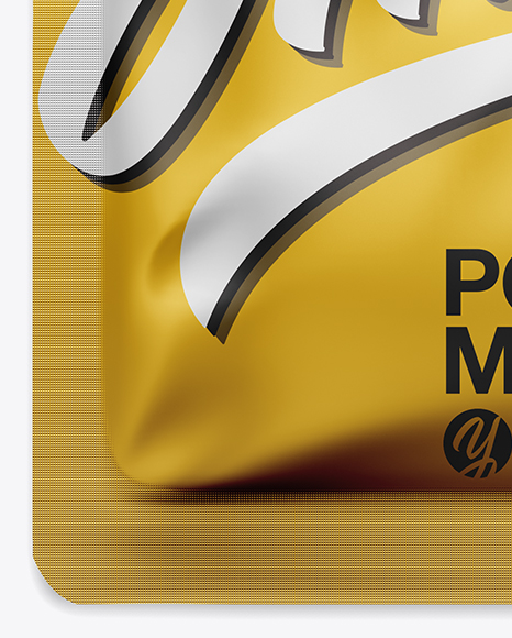 Metallic Pouch Mockup PSD #1