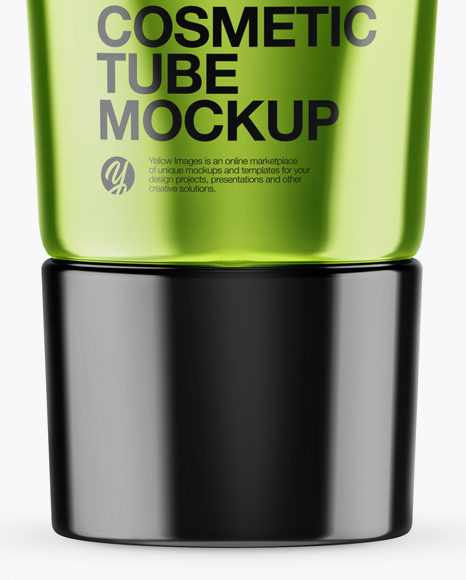 Metallic Cosmetic Tube Mockup - Free Download Images High Quality PNG, JPG